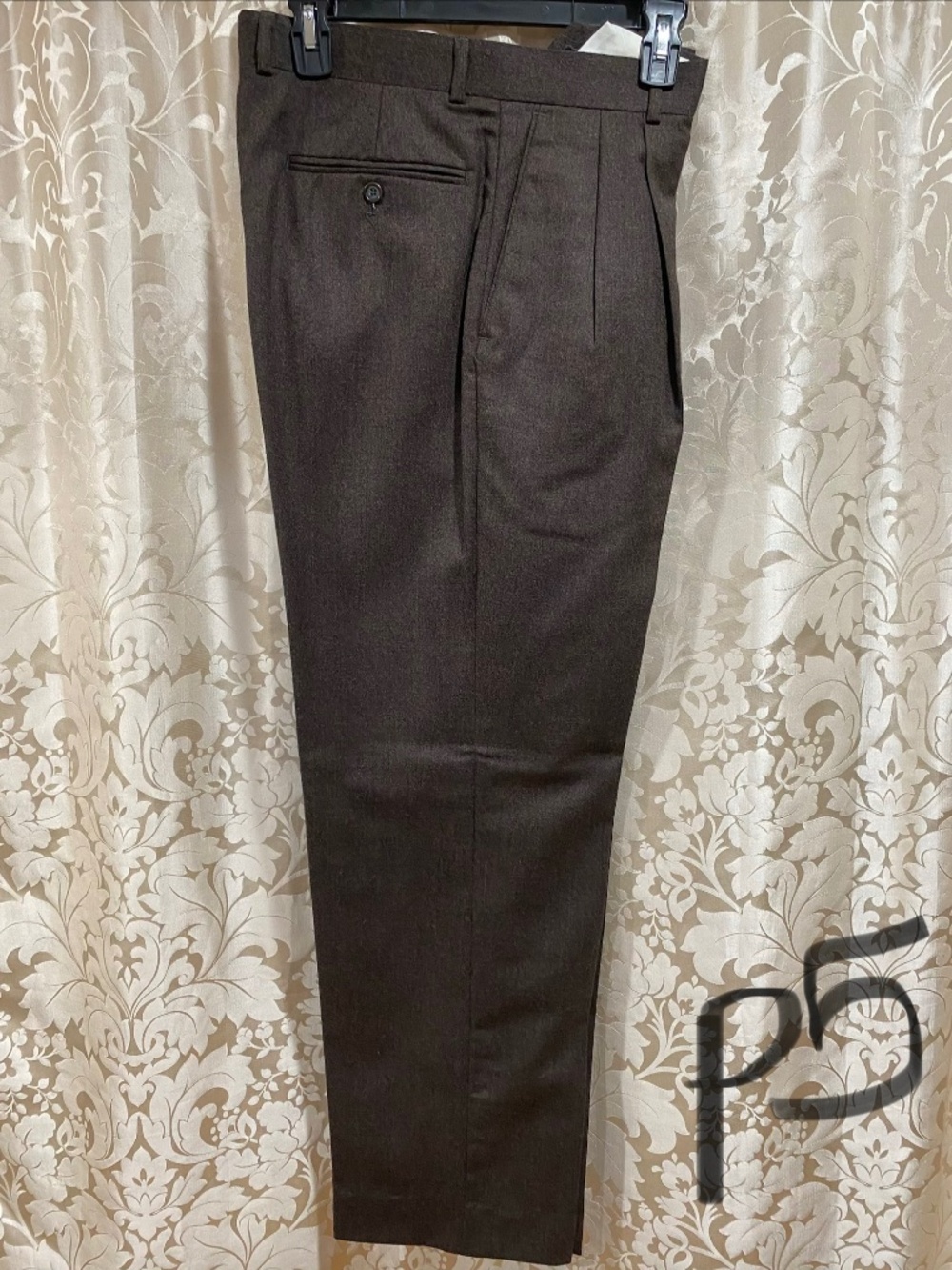 Louis Raphael Men’s Dress Pants Brown Tailored Slacks